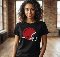 Football Helmet Embroidery Design, Sports Machine Embroidery File