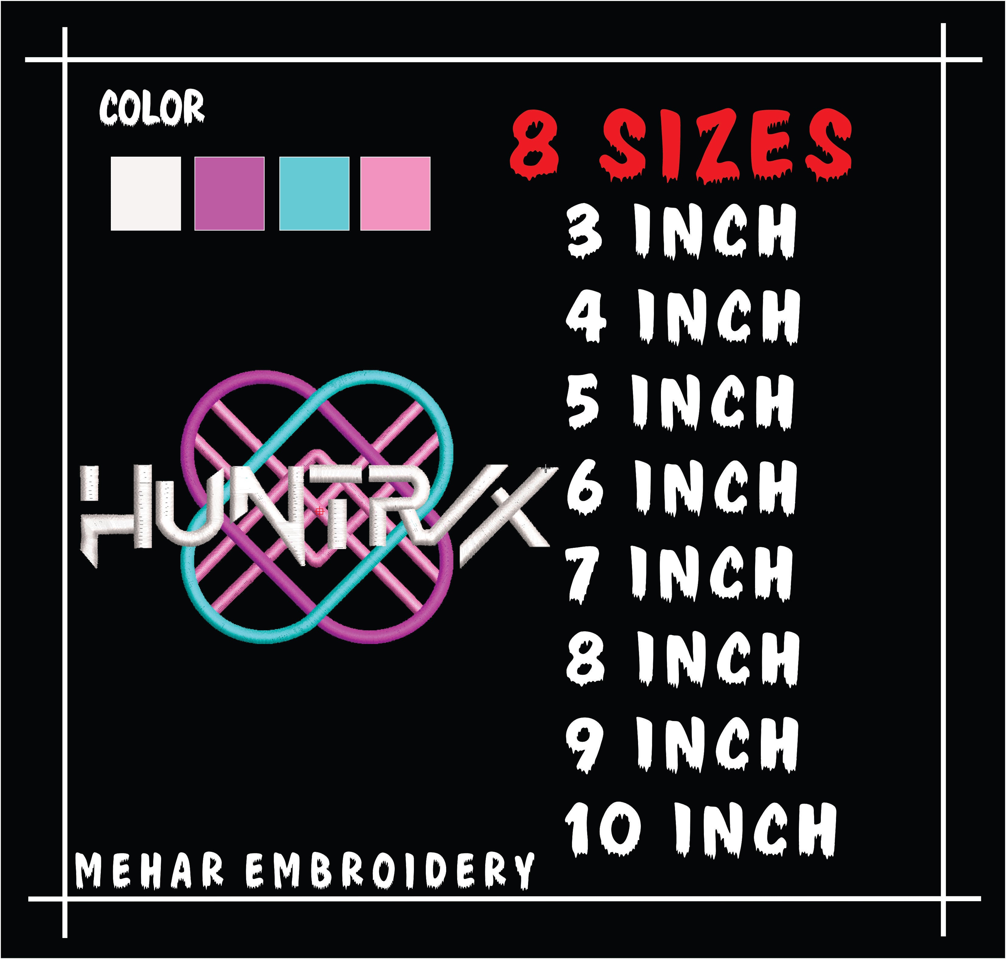 Kpop Demon Hunter Embroidery Files Huntrix