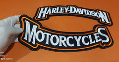 Harley-Davidson Top & Bottom Rocker Set | Embroidered Biker Badge