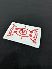 Chachamaru's Talisman Embroidered Iron-On Patch | Demon Slayer / Kimetsu no Yaiba Ofuda | Anime Cosplay