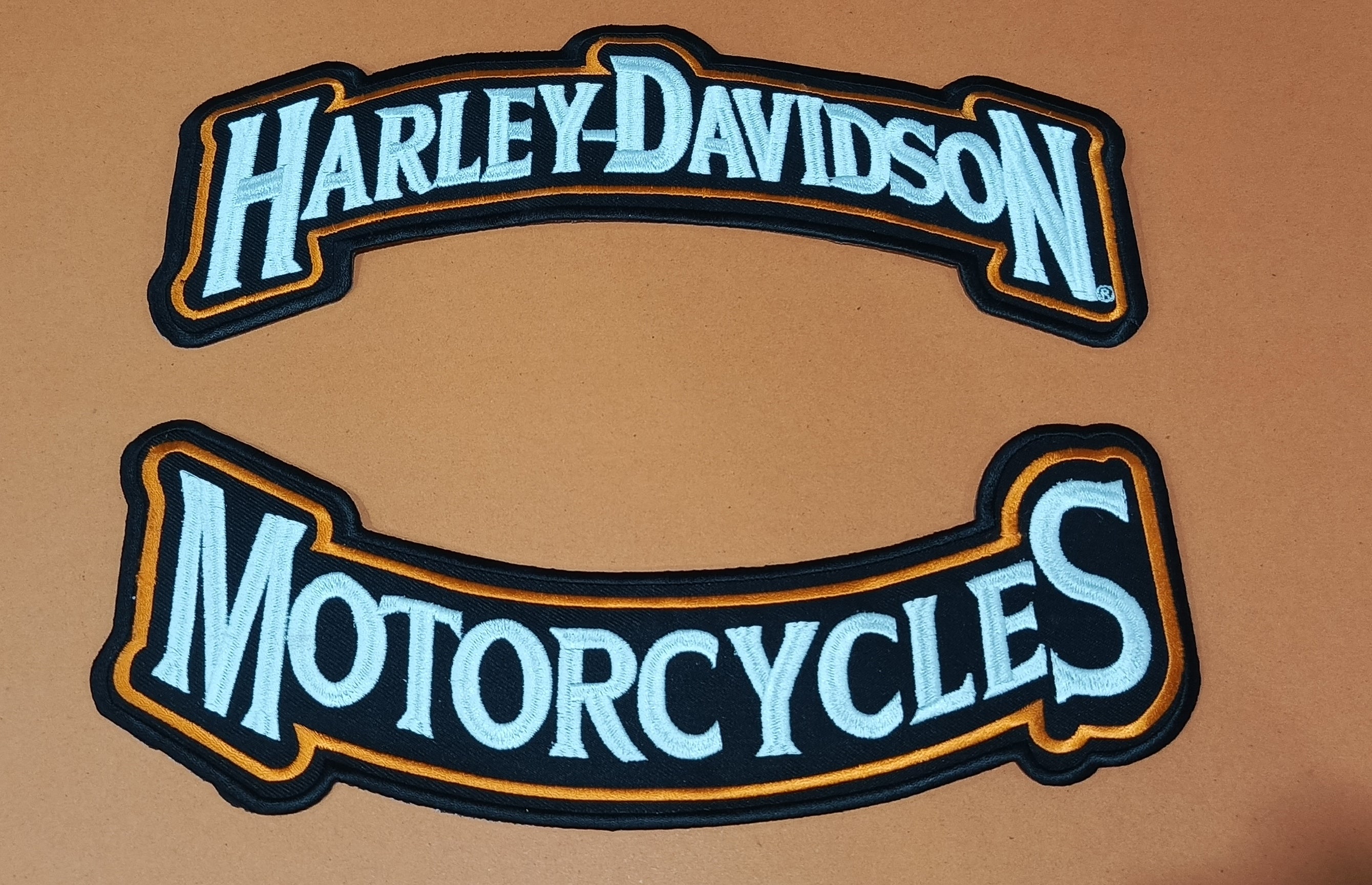 Harley-Davidson Top & Bottom Rocker Set | Embroidered Biker Badge