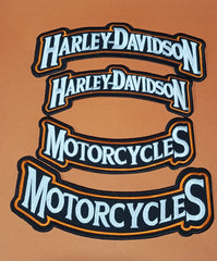 Harley-Davidson Top & Bottom Rocker Set | Embroidered Biker Badge