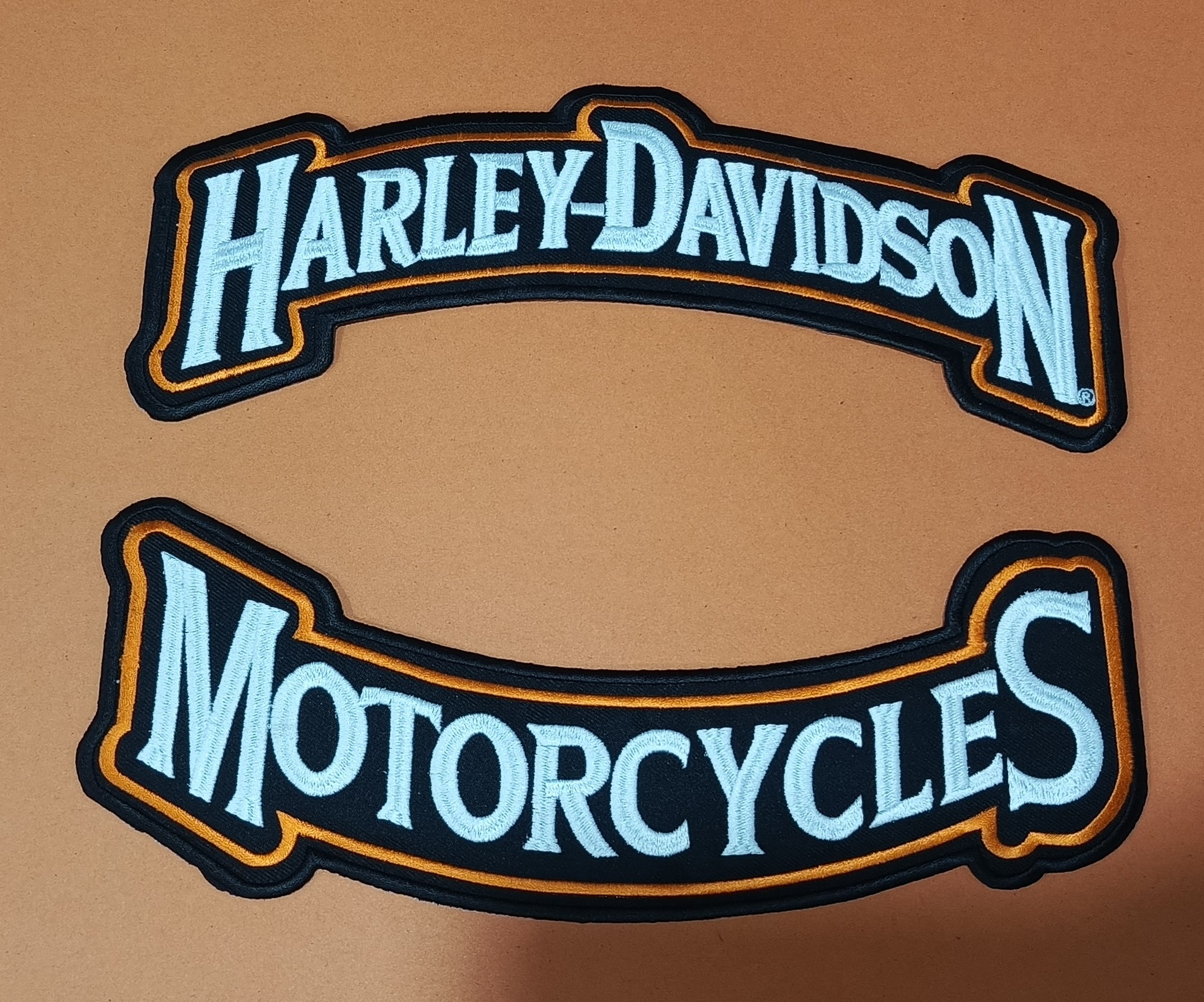 Harley-Davidson Top & Bottom Rocker Set | Embroidered Biker Badge