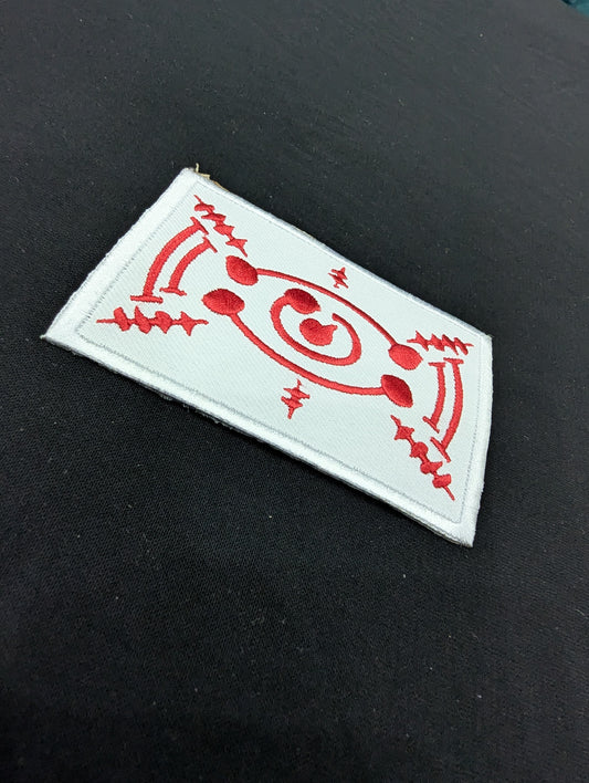 Chachamaru's Talisman Embroidered Iron-On Patch | Demon Slayer / Kimetsu no Yaiba Ofuda | Anime Cosplay