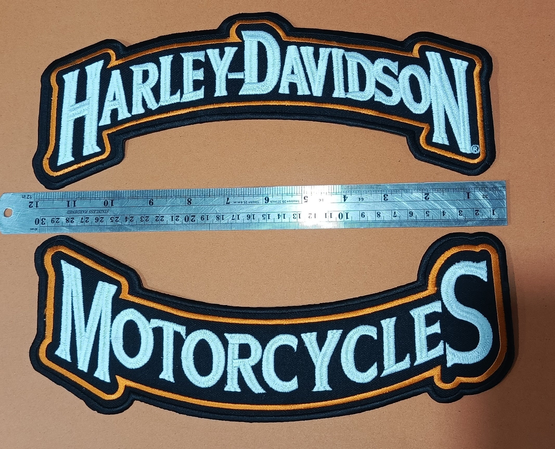 Harley-Davidson Top & Bottom Rocker Set | Embroidered Biker Badge
