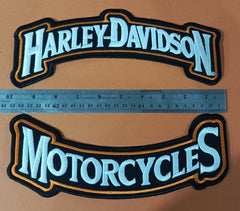 Harley-Davidson Top & Bottom Rocker Set | Embroidered Biker Badge