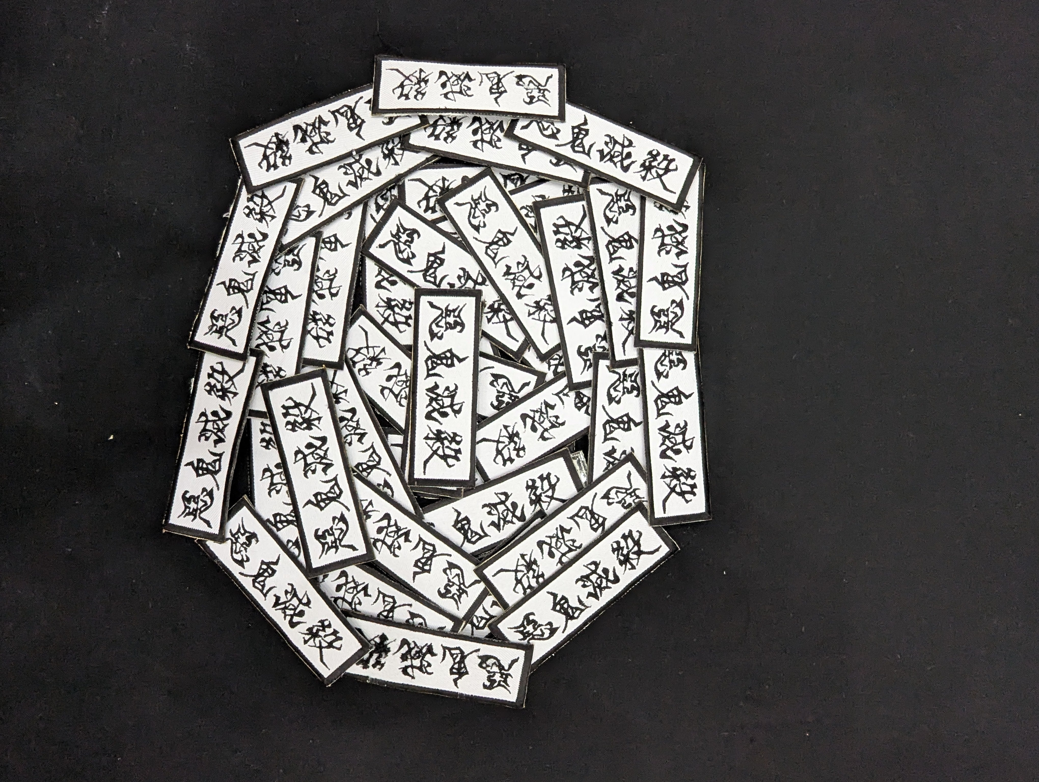 Destroyer of Demons Kanji Embroidered Patch - Destroyer of Demons - Iron-On Anime Cosplay Decal