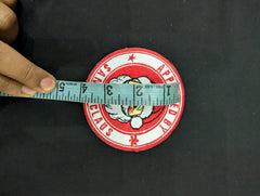 Approved by Santa Claus" Iron-On Patch | Christmas Embroidered Badge | Christmas Sweater Accessory.