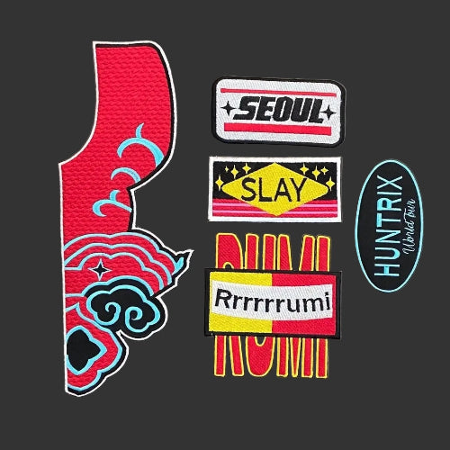 Upgrade your varsity style with this premium Physical Rummi Jacket Patch Set. Crafted with high-density embroidery and clean, rugged borders, this physical patch collection is built specifically to give your outerwear an authentic, collegiate edge. Featuring sharp, vibrant thread work and a classic sports aesthetic, these physical patches bring a high-end, custom look to any team gear, letterman layout, or casual streetwear collection.

Ready to sew or iron on, this set is made from heavy-duty material.
